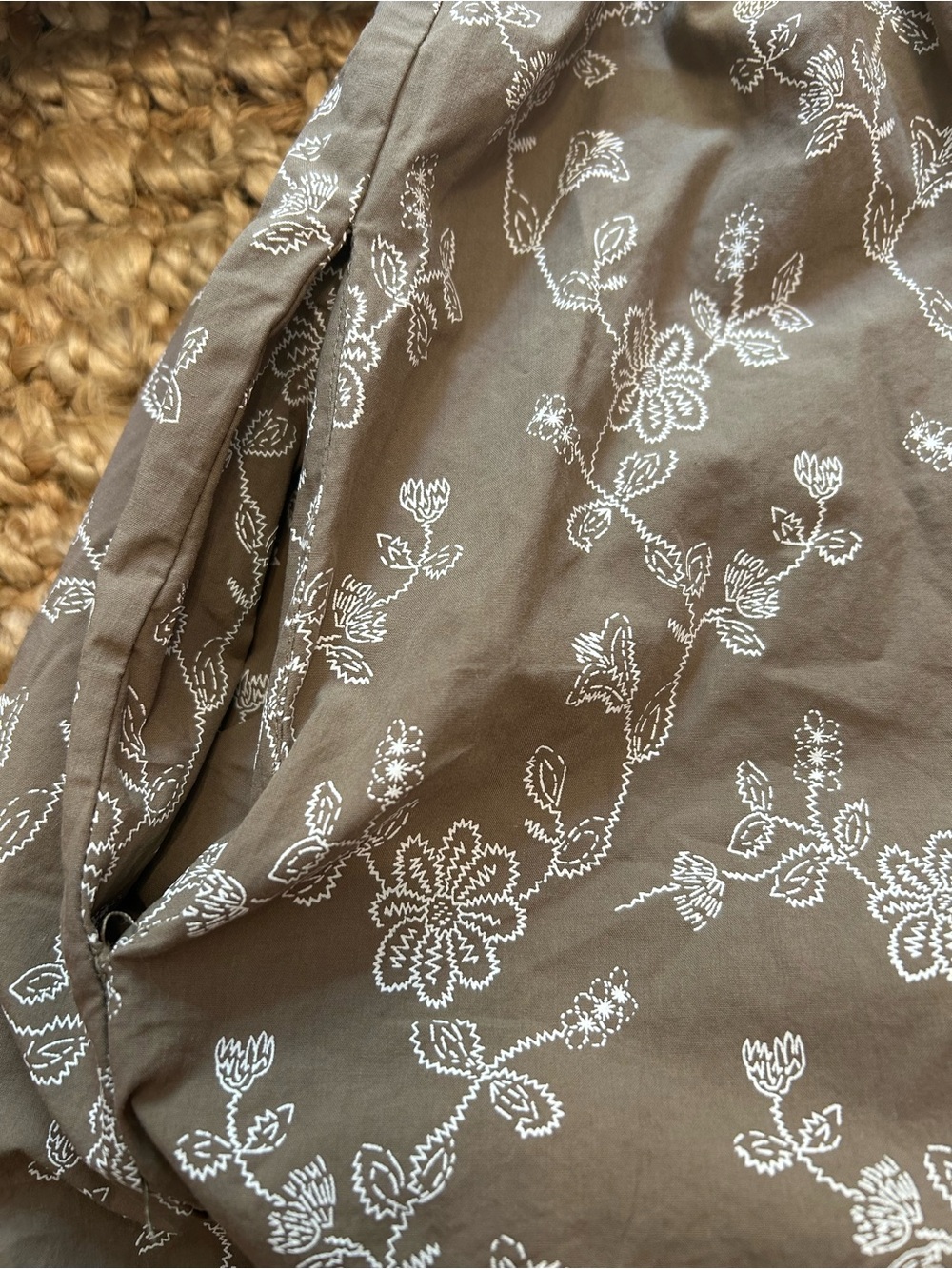 GiGio Brown Floral Embroidered Mini Babydoll Dress - Picture 7 of 7